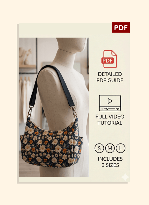 Curved Top Crossbody PDF Download Pattern (3 sizes included)