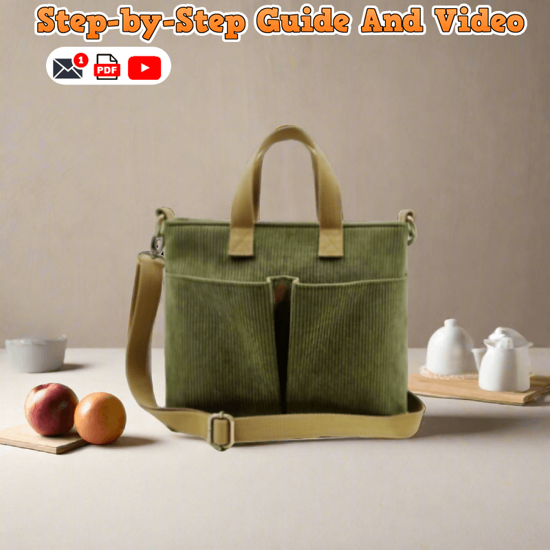 Double-Pocket Zipper Purse PDF Download Pattern (3 sizes included)