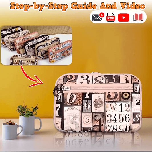 Zipper Card Wallet PDF Download Pattern (3 sizes included)