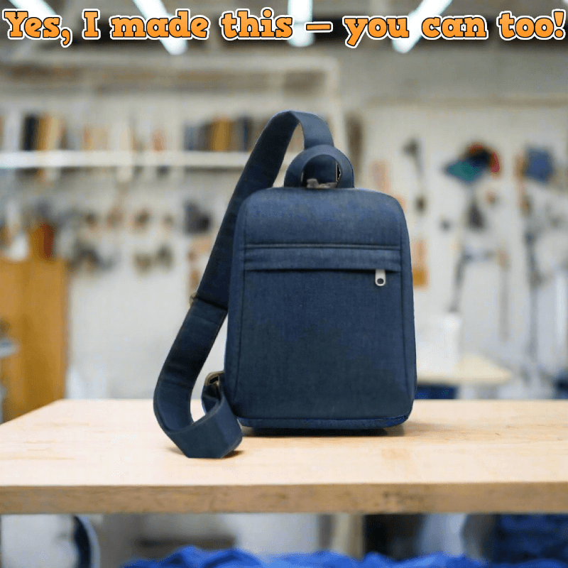 Denim Everyday Sling PDF Download Pattern (3 sizes included)