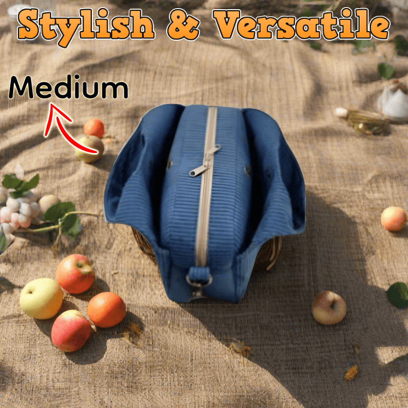 Triple-Compartment Handle Bag PDF Download Pattern (3 sizes included)