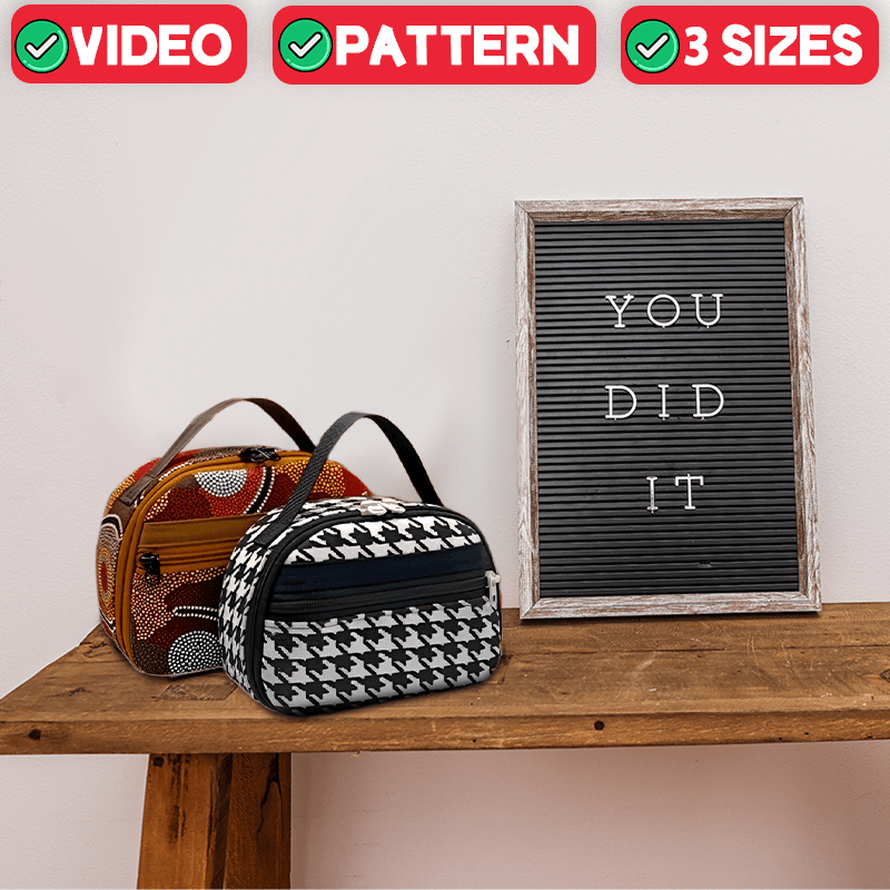 Useful Zipper Pouch PDF Download Pattern (3 sizes included)
