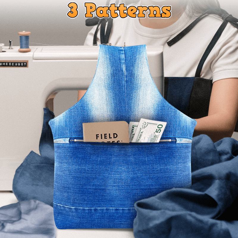 Denim Handle Bag PDF Download Pattern (3 sizes included)
