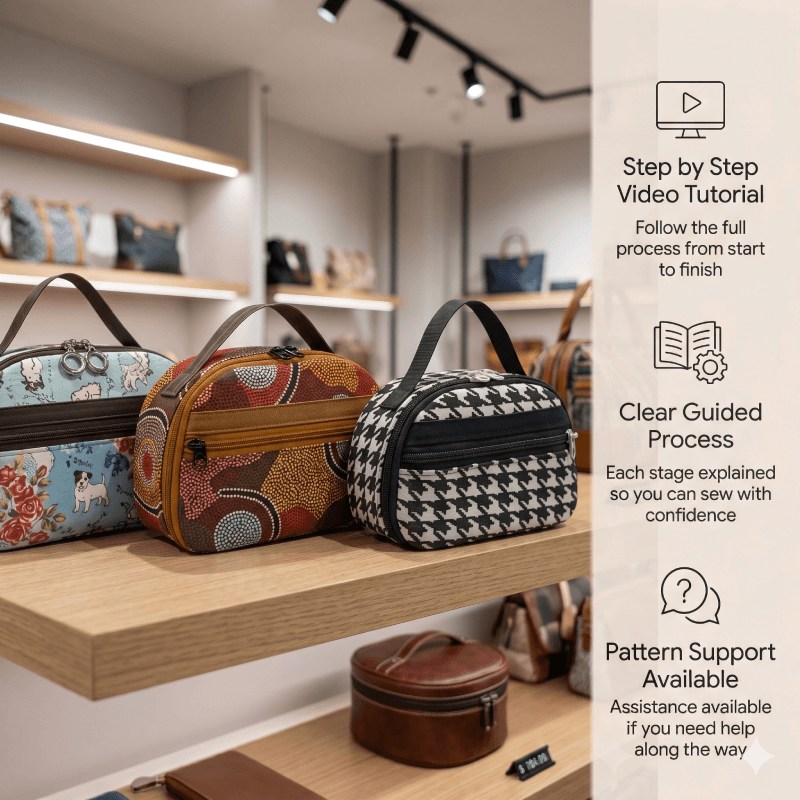 Useful Zipper Pouch PDF Download Pattern (3 sizes included)