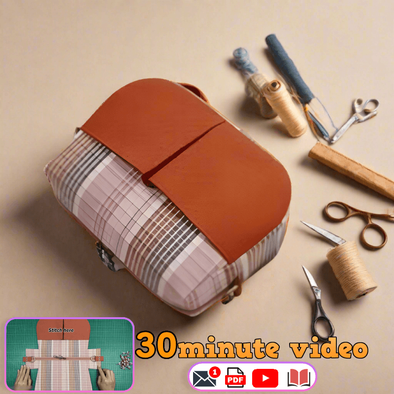 Pocketed Crossbody Bag PDF Download Pattern (3 sizes included)