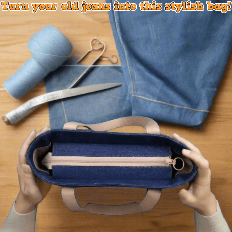 Denim Daily Hand Bag PDF Download Pattern (3 sizes included)