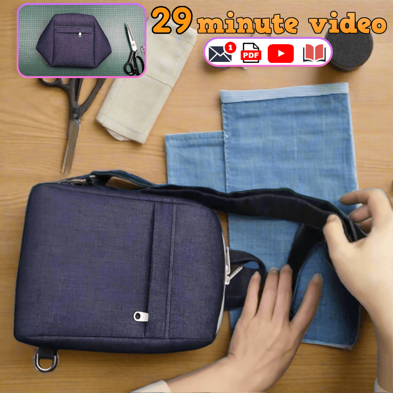 Denim Everyday Sling PDF Download Pattern (3 sizes included)