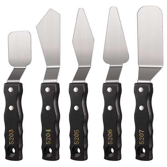 5 Pieces Large Palette Knife Set