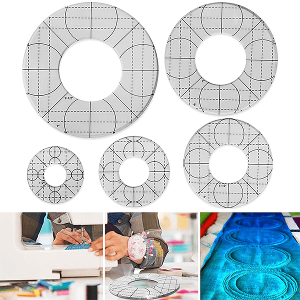 Circle Quilting Template Set (5 PCS)