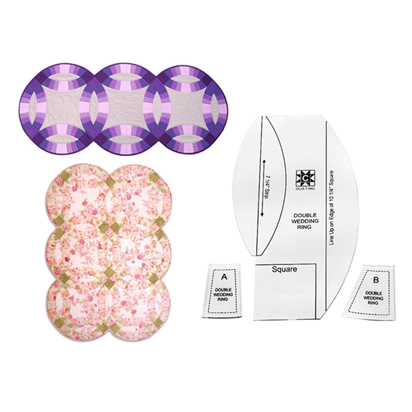 Double Wedding Ring Quilting Templates