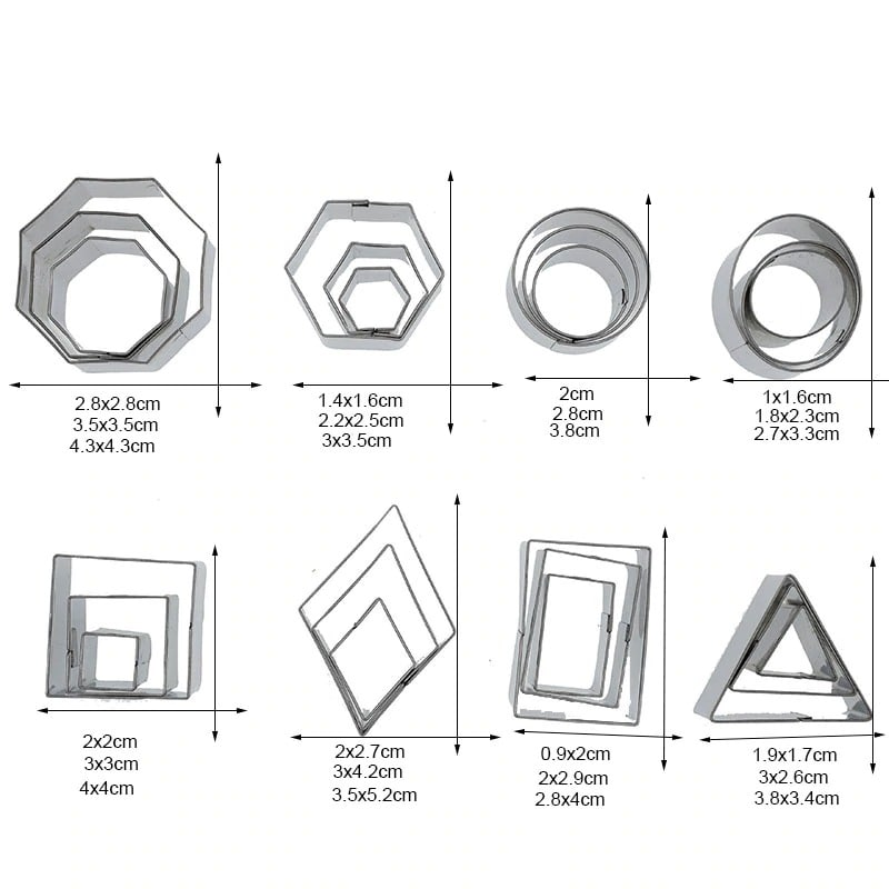 24 Pieces Clay Cutter Set