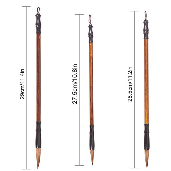 3 Pieces Calligraphy Brushes Set