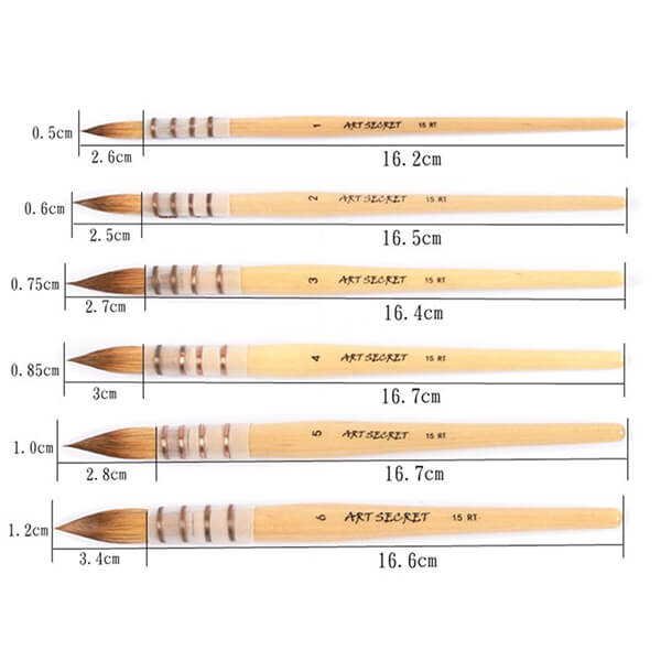 Professional Watercolor Paint Brushes