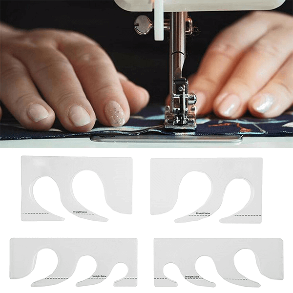 4 Pcs Feather Quilting Ruler Set