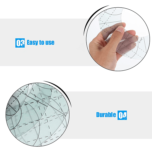 Circle Quilting Template Set (5 PCS)