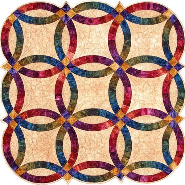 Double Wedding Ring Quilting Templates