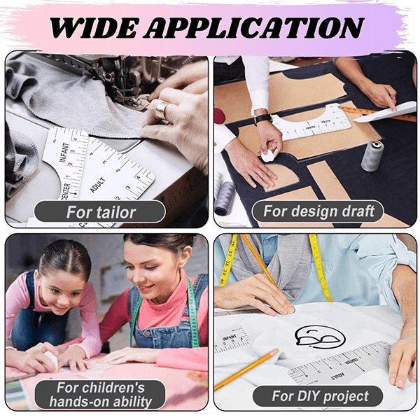 T-Shirt Ruler Guide Set (4pcs)