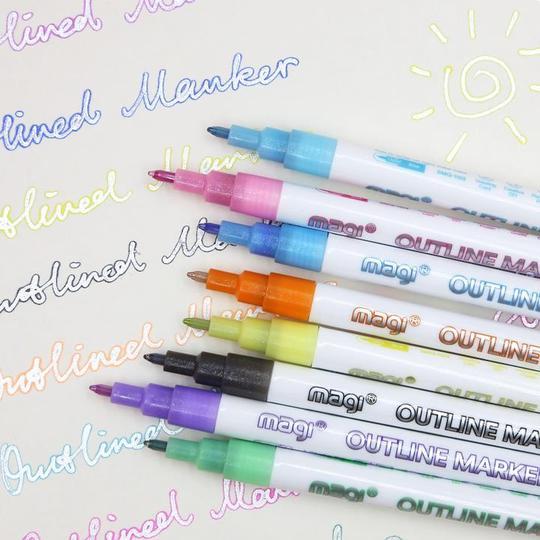 Outline Marker Set (8 Pens Per Set)