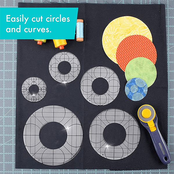 Circle Quilting Template Set (5 PCS)