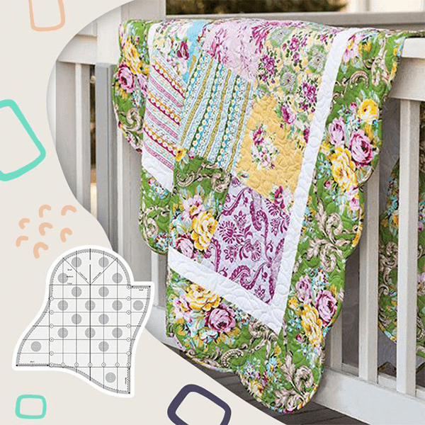 Scallop Quilting Template