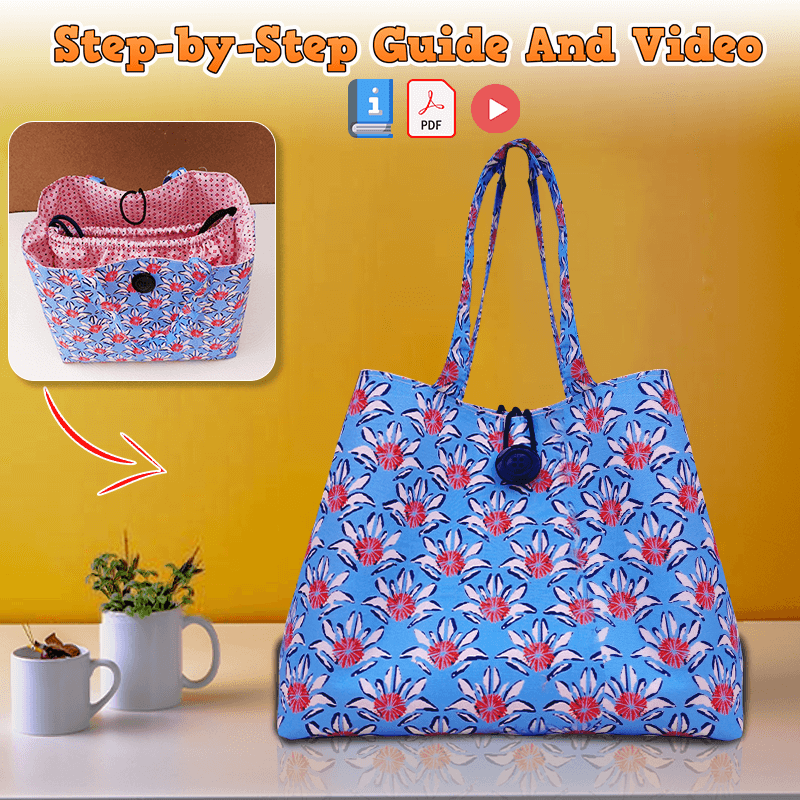 Tote, bag, pattern, pdf, download