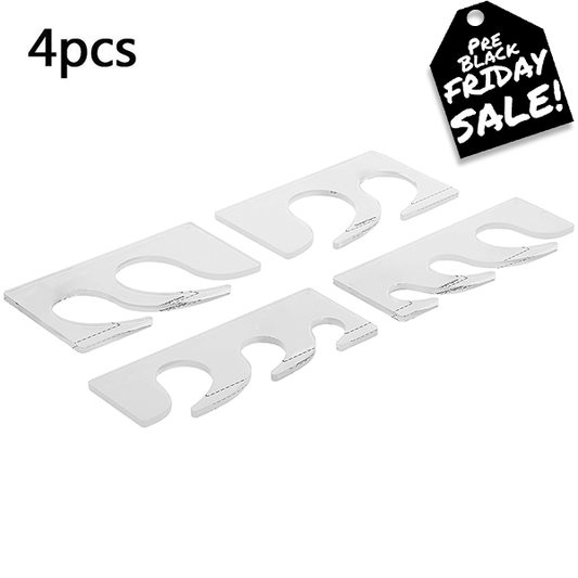 4 Pcs Feather Quilting Ruler Set