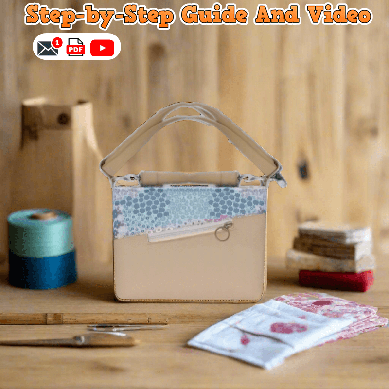 Triple Zipper Shoulder Bag PDF Download Pattern (3 sizes included)