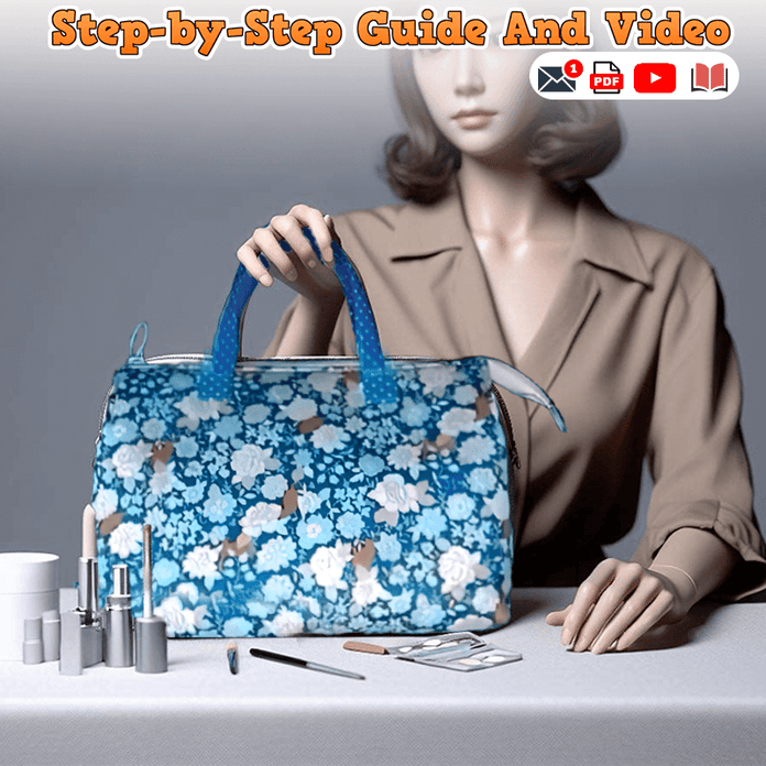 Cute Cosmetic Bag PDF Download Pattern (3 sizes included)