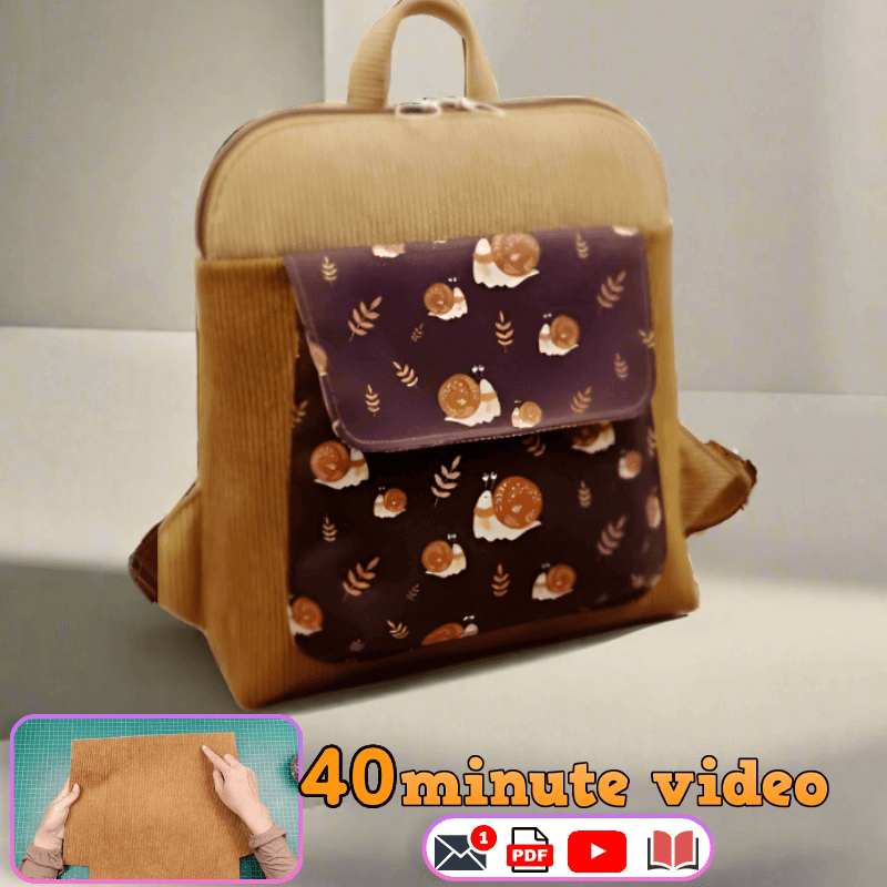 Sweet Backpack PDF Download Pattern (3 sizes included)