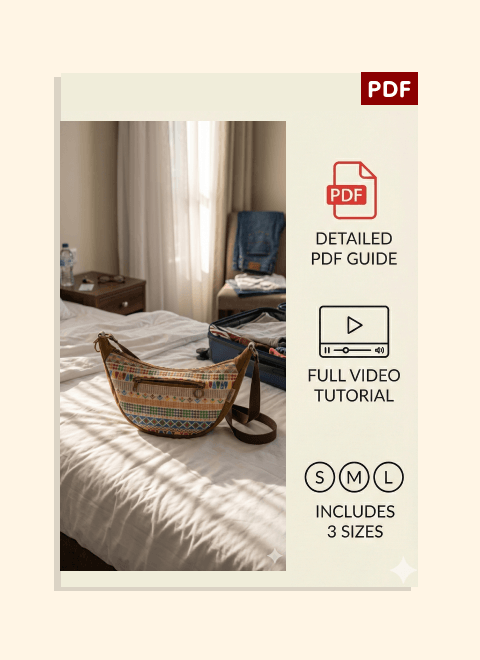 Cute Bum Bag PDF Download Pattern (3 sizes included)