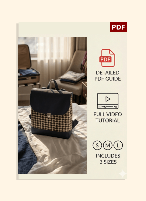 Lovely Backpack PDF Download Pattern (3 sizes included)