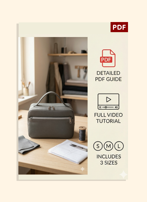 Versatile Organizer Bag PDF Download Pattern (3 sizes included)