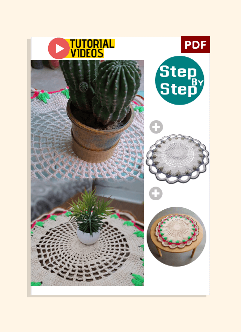 Crochet Table Mat PDF Pattern Download (Includes Video Tutorial)