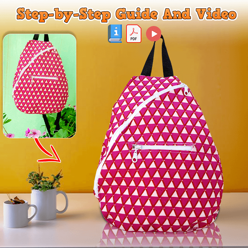 One Strap Backpack PDF Download Pattern (3 sizes included)