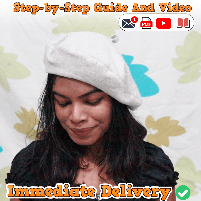 French Beret Cap PDF Download Pattern