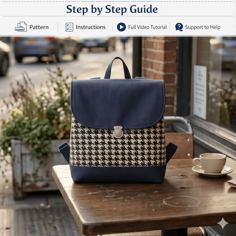 Lovely Backpack PDF Download Pattern (3 sizes included)