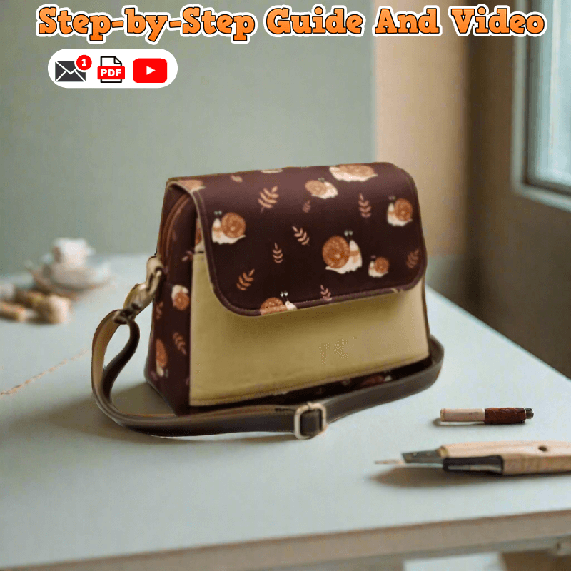 Mini Flap Crossbody Bag PDF Download Pattern (3 sizes included)