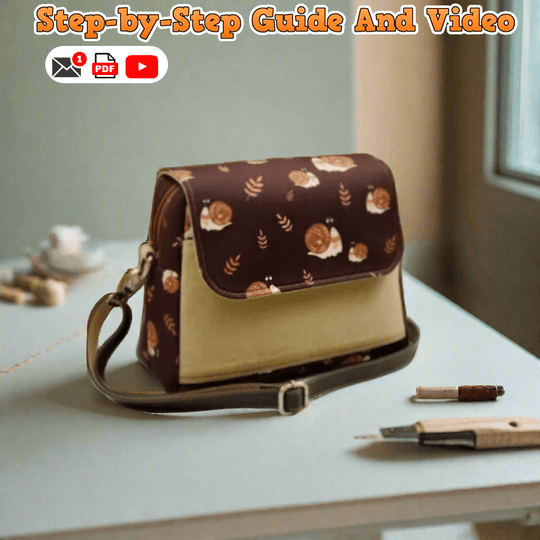 Mini Flap Crossbody Bag PDF Download Pattern (3 sizes included)