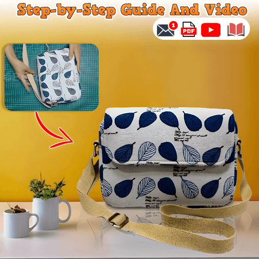 Cute Messenger Bag PDF Download Pattern (3 sizes included)