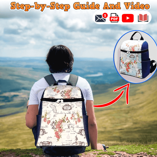 One Strap Backpack PDF Download Pattern (3 sizes included) – Beadjet