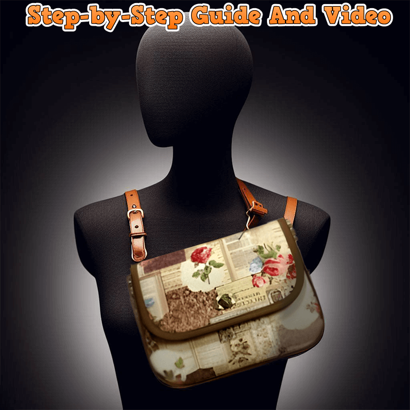 Flap Over Shoulder Bag PDF Download Pattern (3 sizes included)
