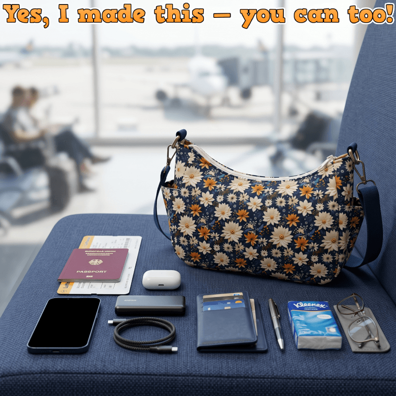 Curved Top Crossbody PDF Download Pattern (3 sizes included)