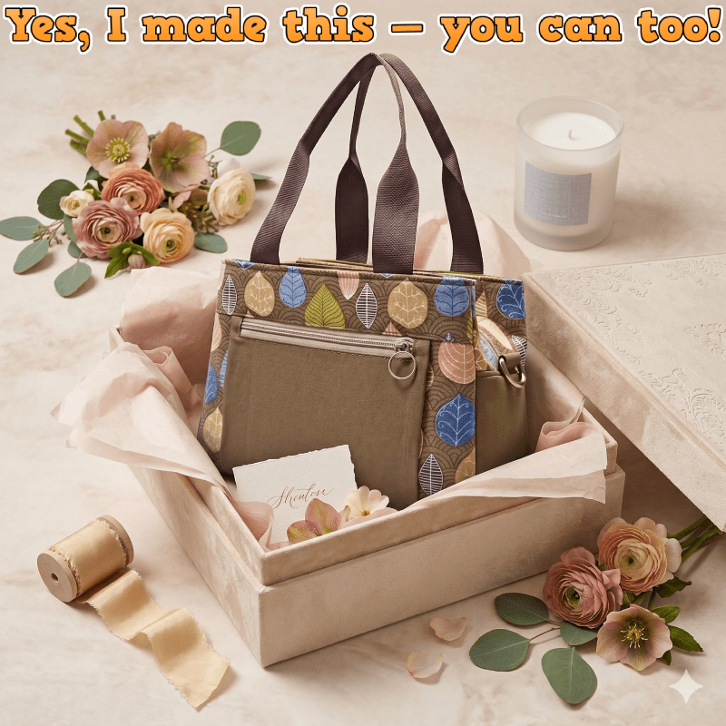 Multi Pockets Tote Bag PDF Download Pattern (3 sizes included)