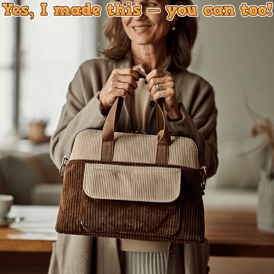 Flap Pocket Handbag PDF Download Pattern (3 sizes included)