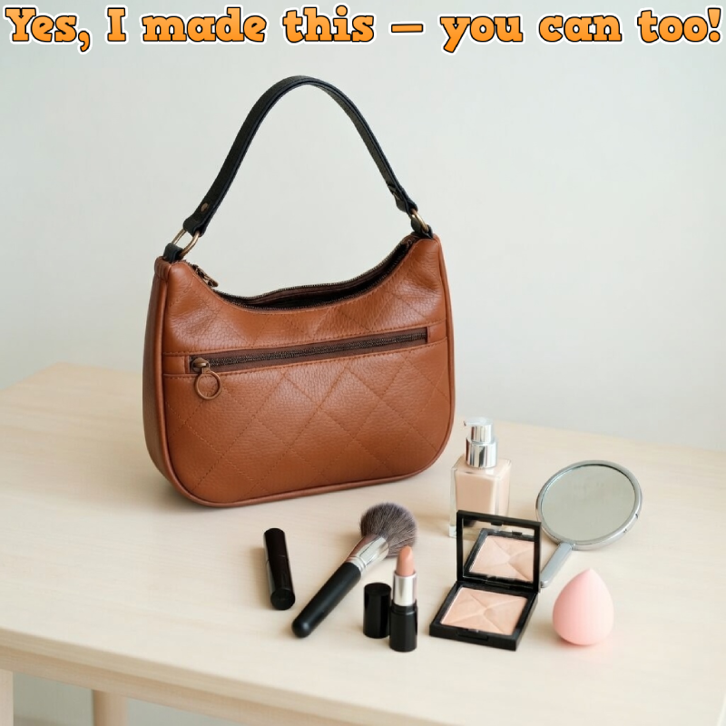 Faux Leather Shoulder Bag PDF Download Pattern (3 sizes included)