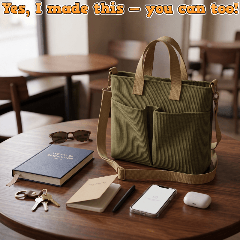 Double-Pocket Zipper Purse PDF Download Pattern (3 sizes included)