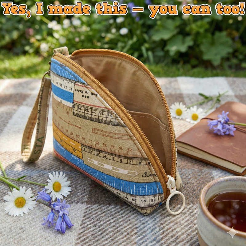 Zip Wristlet Pouch PDF Download Pattern (3 sizes included)