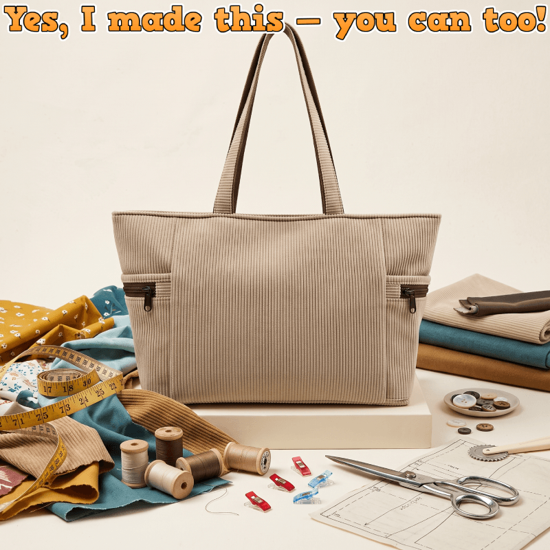 Two-Sided Zip Handbag PDF Download Pattern (3 sizes included)