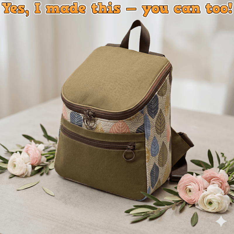 Wide Mouth Backpack PDF Download Pattern (3 sizes included)