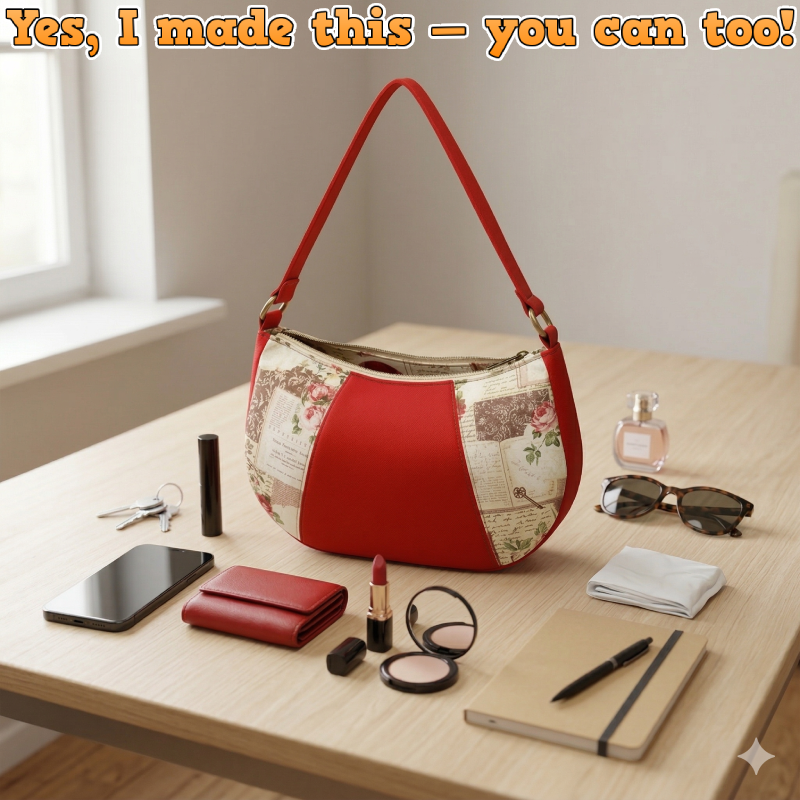 Shoulder Purse Bag PDF Download Pattern (3 sizes included)